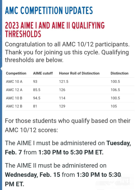 AMC10/12分?jǐn)?shù)線公布！AMC10/12晉級(jí)AIME需要考多少分？