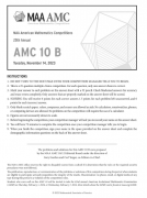?AMC10真題下載！2010-2023年AMC10真題高清PDF版！