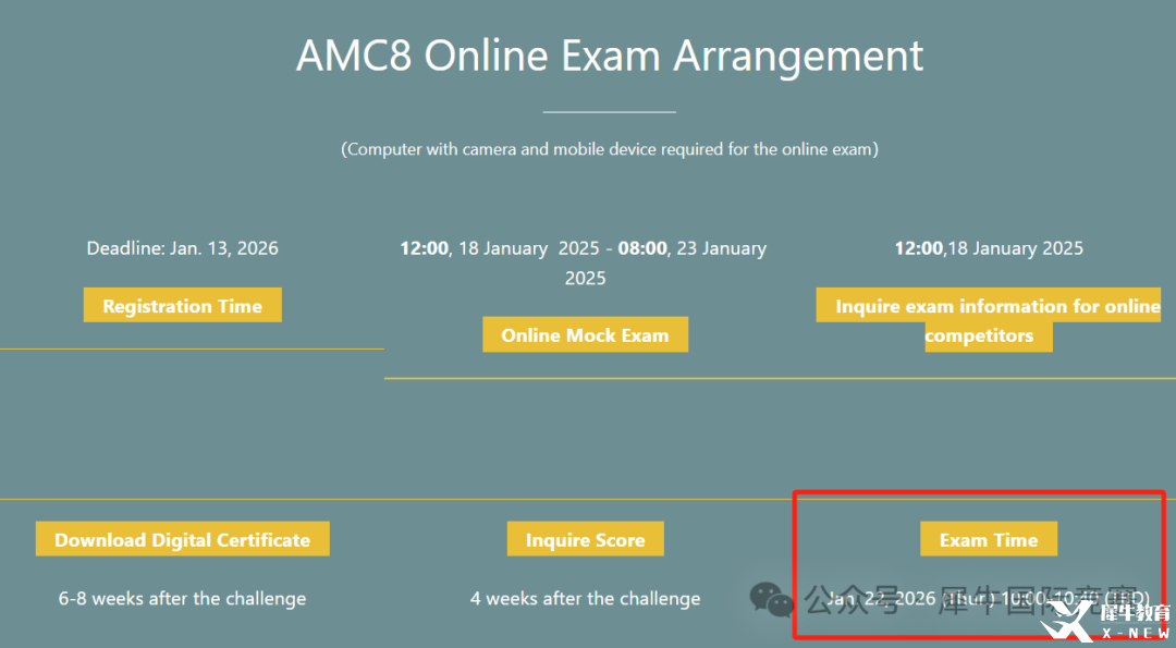 26年AMC8競(jìng)賽怎么備考?暑期110小時(shí)拿下前1%，犀牛課程安排來(lái)啦~